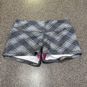 Plaid Peachy Athletic Serenity Fit Shorts Size Small